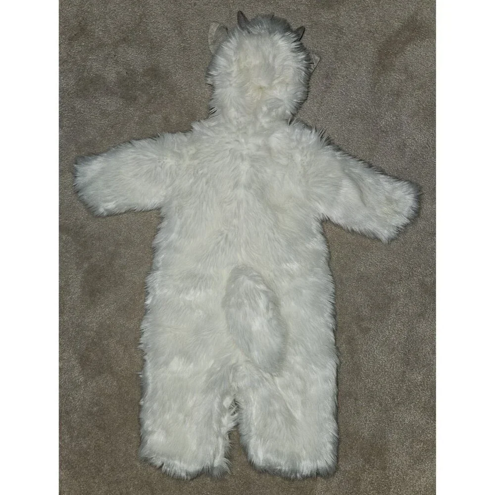 Pottery Barn Kids White Goat Halloween Costume Boy Girl Baby 0-6 Months SOFT